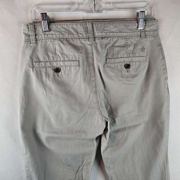 Original Penguin Pants Mens 30x32 Beige Chino Khaki Straight Preppy Classiccore - Picture 6 of 11